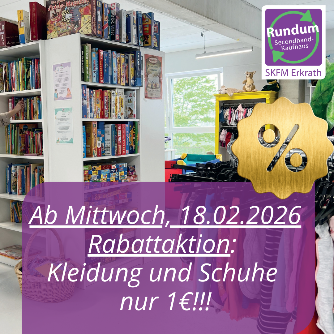 1€-Rabatt auf Kleidung und Schuhe